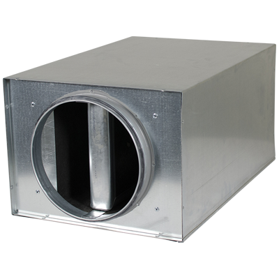 Silencieux à piquage circulaire avec baffle - Silencer circular